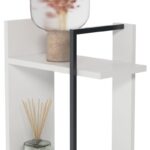 Βιβλιοθήκη Simge άσπρο μελαμίνη 40x23x160εκ ed8123 - Image 3