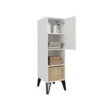 Ντουλάπι November άσπρο μελαμίνη 38 6x35x143 6εκ ed8124 - Image 5