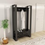 Έπιπλο εισόδου Alvina ανθρακί μελαμίνη 100x35x180εκ ed813