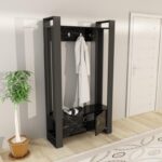 Έπιπλο εισόδου Alvina ανθρακί μελαμίνη 100x35x180εκ ed813 - Image 5