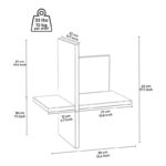 Ράφι τοίχου Brick Oak μελαμίνη 39x22x45cm ed8142 - Image 2