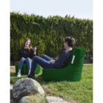 Πολυθρόνα πουφ EVA Sport πράσινο 70x80x35cm ed8144 - Image 4