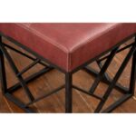 Σκαμπώ Gamba μέταλλο κεραμιδί ύφασμα 46x44cm ed8154 - Image 2