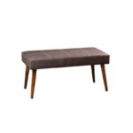 Σκαμπώ Pole ανθρακί pu 92x46x44cm ed8155 - Image 4