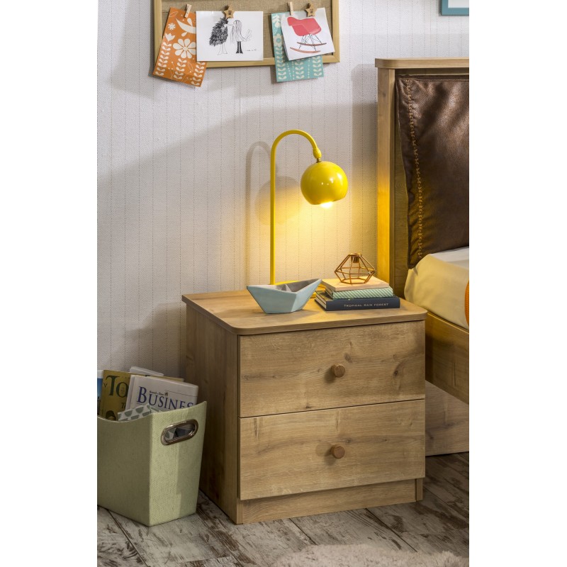 8172_0-800x800 Κομοδίνο Mocha 47x46x41cm μελαμίνη ed8172 - Image 1