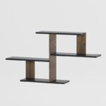 Ραφιέρα Sitil ανθρακί καρυδί μελαμίνη 122x20x64εκ ed8181 - Image 3