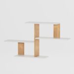 Ραφιέρα Sitil άσπρο δρυς μελαμίνη 122x20x64εκ ed8182 - Image 3