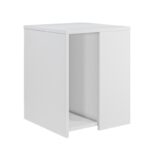 Βοηθητικό τραπέζι Rome άσπρη μελαμίνη 40x50cm ed8219 - Image 4