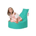 Πουφ Baton αδιάβροχο ύφασμα Turquoise 70x35cm ed8224