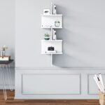 Ράφι τοίχου Otto άσπρη μελαμίνη 45x22x132cm ed8240