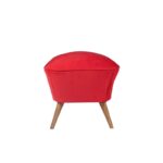 Σκαμπώ Buena 57x45cm κόκκινο ed8264 - Image 4