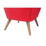 Σκαμπώ Buena 57x45cm κόκκινο ed8264 - Image 3