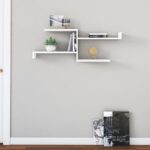 Ράφι τοίχου Derosso άσπρη μελαμίνη 105x22x40cm ed8290