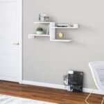 Ράφι τοίχου Derosso άσπρη μελαμίνη 105x22x40cm ed8290 - Image 5