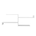 Ράφι τοίχου Derosso άσπρη μελαμίνη 105x22x40cm ed8290 - Image 4