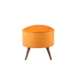 Σκαμπώ Buena 45x43cm πορτοκαλί ed8294 - Image 5