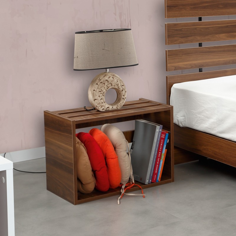 8300_0-800x800 Κομοδίνο Fuego καρυδί 60x33x43cm ed8300 - Image 1