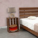 Κομοδίνο Fuego καρυδί 60x33x43cm ed8300 - Image 5