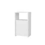 Κομοδίνο Vuoto λευκό χρώμα μελαμίνη 36x25 3x61 4cm ed8308 - Image 3