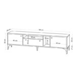 Έπιπλο τηλεόρασης Tito 180x35x52cm μελαμίνη ed830 - Image 2