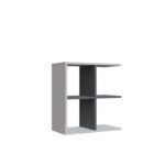 Βοηθητικό τραπεζάκι Hamlet άσπρη ανθρακί μελαμίνη 59 6x29 6x63 2cm ed8313 - Image 3