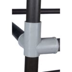 Ντουλάπα Bez μαύρο ύφασμα μεταλλικό πλαίσιο 96x40x146εκ ed8317 - Image 4