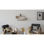 Ράφι τοίχου Eldo καρυδί χρώμα μελαμίνη 60x19 6x15cm ed8318