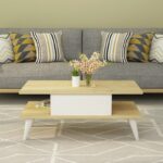 Τραπέζι σαλονιού Beta Sapphire άσπρο μελαμίνη 90x45x40εκ ed8334 - Image 5