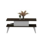 Τραπέζι σαλονιού Beta καρυδί άσπρο μελαμίνη 90x45x40εκ ed8336 - Image 5