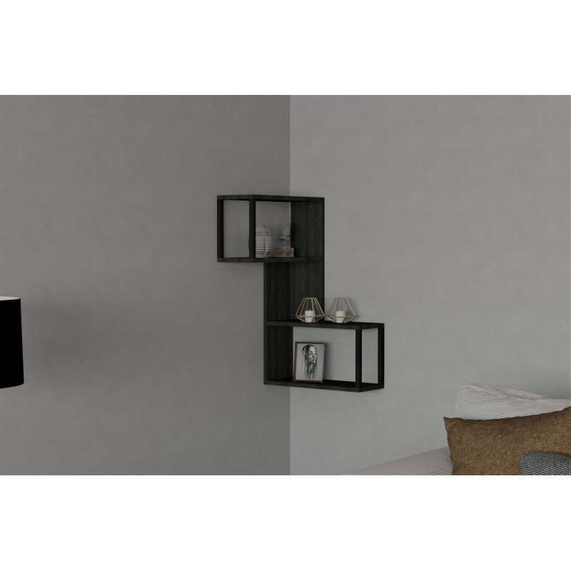 8346_0-800x800 Ράφι τοίχου Lecco ανθρακί μελαμίνη 84x20x52cm ed8346 - Image 1