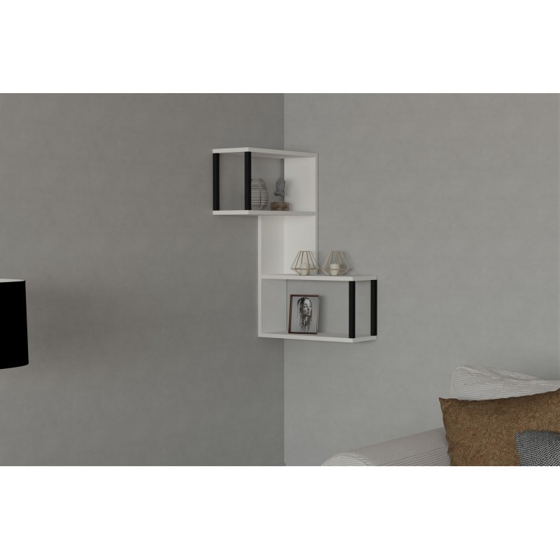 8347_0-800x800 Ράφι τοίχου Lecco άσπρη μελαμίνη 84x20x52cm ed8347 - Image 1