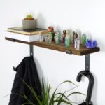 Ραφιέρα Lam καρυδί ξύλο 60x14x16εκ ed8358