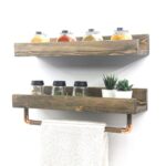 Ραφιέρα τοίχου Avra 50x15x15cm ξύλινη ed8359 - Image 5