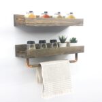 Ραφιέρα τοίχου Avra 50x15x15cm ξύλινη ed8359 - Image 4