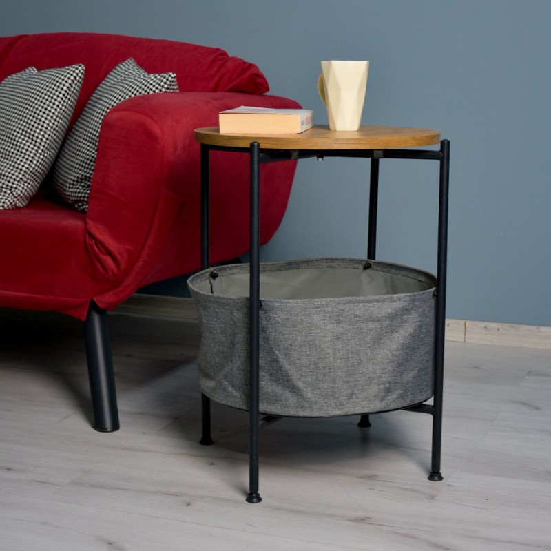 8365_0-800x800 Βοηθητικό τραπέζι Cestino μελαμίνη 42x42x67cm ed8365 - Image 1