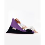 Πουφ κρεβάτι Pyramid Large Double αδιάβροχο ύφασμα μωβ 145x35cm ed8367 - Image 4