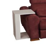 Βοηθητικό τραπέζι Single άσπρη μελαμίνη 35x45x61cm ed8384