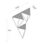 Ραφιέρα Fresia σκούρο καρυδί μαύρο ξύλο μεταλλικό πλαίσιο 57x15x45εκ ed8385 - Image 2