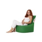 Πουφ Baton αδιάβροχο ύφασμα πράσινο 70x35cm ed8391 - Image 2