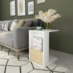 Βοηθητικό τραπέζι Serce άσπρο sapphire χρώμα μελαμίνη 30x40x50cm ed8408