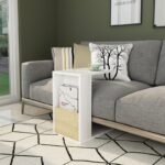 Βοηθητικό τραπέζι Serce άσπρο sapphire χρώμα μελαμίνη 30x40x50cm ed8408 - Image 5