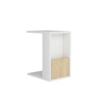 Βοηθητικό τραπέζι Serce άσπρο sapphire χρώμα μελαμίνη 30x40x50cm ed8408 - Image 3