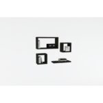 Ράφι τοίχου Babi ανθρακί μελαμίνη 24x15x44cm ed8416 - Image 2