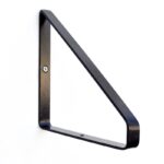 Ραφιέρα Lam καρυδί ξύλο μεταλλικό πλαίσιο 60x15x16εκ ed8422 - Image 4