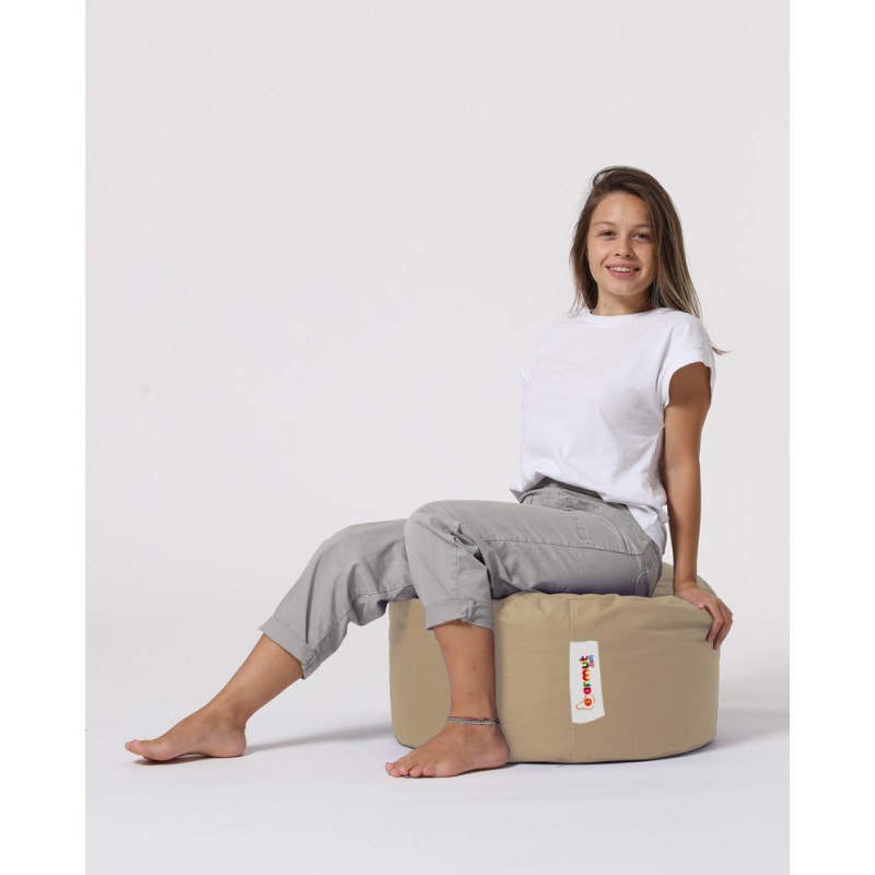 8424_0-800x800 Πουφ Round mink ύφασμα 55x30cm ed8424 - Image 1