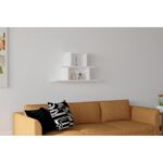 Ραφιέρα Nell άσπρο μελαμίνη 80x19 6x44 6εκ ed8429 - Image 4