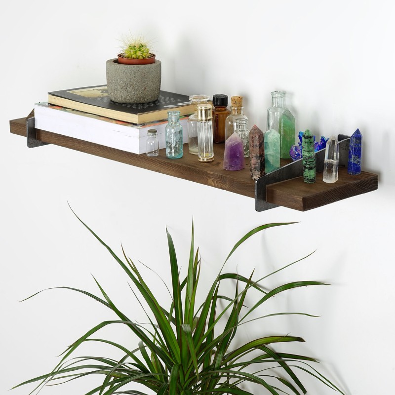 8432_0-800x800 Ραφιέρα Lam καρυδί ξύλο 60x16x8εκ ed8432 - Image 1