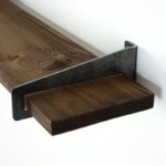 Ραφιέρα Lam καρυδί ξύλο 60x16x8εκ ed8432 - Image 5