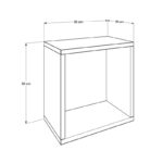 Ραφιέρα Raf άσπρο μελαμίνη 33x19x33εκ ed8437 - Image 2