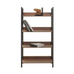 Βιβλιοθήκη Dev καρυδί μελαμίνη 73x35x136εκ ed8452 - Image 5